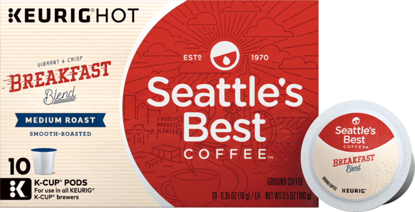 Bright Breakfast Blend K Cups Lighter Roast Seattle s Best Coffee